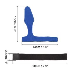 Alternative view of 16 Pcs（8pairs blue） Fishing Rod Tip Cover and Tie, Cane Sleeve Protector Case Fastening Straps Accessories