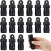 Tent Clamp, 15 pcs Tarpaulin Clamps, Tarpaulin Fastener, Black Heavy Duty Tarpaulin Clamps for Tents, Outdoor Camping, Awnings, Boat Covers, Banners