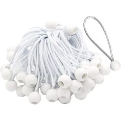 50-pack long rubber straps with buckle for tents, marquees, banners and tarpaulins