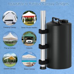 Gazebo Hydration Bag 88 lbs - Portable 10L Windproof Hydration Bag for Pop-up Tents - Awnings - Gazebos - Heavy Sand Weights - 4-Pack 10 V1259 DP01 BO 215 202603270755 03