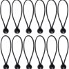 12 Black sailcloth bungee balls for banners - sailcloths - pavilions - tents - bungee hooks - stalls - flagpoles