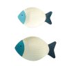 Wood Fish Hanging Ornament Wooden Fish Wall Art Decor for Beach Theme Fish Sculpture