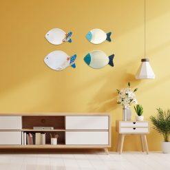 Wood Fish Hanging Ornament Wooden Fish Wall Art Decor for Beach Theme Fish Sculpture 18 V1294 YM0523 10336208 04