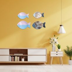 Wood Fish Hanging Ornament Wooden Fish Wall Art Decor for Beach Theme Fish Sculpture 21 V1294 YM0523 10336208 07