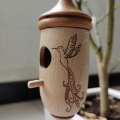 Hummingbird House Wooden Hummingbird Nest for Outside Hanging Garden Bird Feeder 9 V1294 YM0523 10342175 02