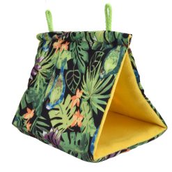 Alternative view of Pet Bird Nest Hammock Triangle Shade Bird Nest Hanging Parrot Hut Tent Bird Cage Toys
