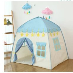 Alternative view of 130CM Portable Kids Castle Tent Large Blue