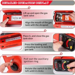 Alternative view of Portable Butane Gas Heater Camping Camp Tent Outdoor Hiking Camper Survival Red