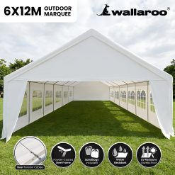Alternative view of Wallaroo 12m x 6m outdoor event marquee carport tent