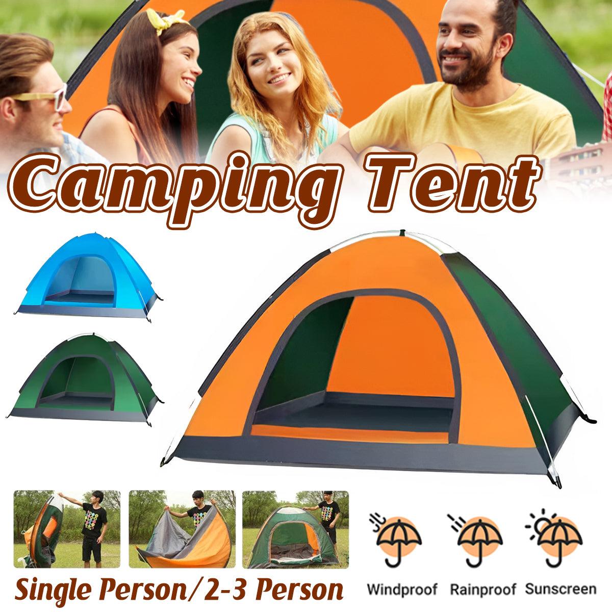 Outdoor Camping Tent Portable Sun Protection Lightweight Quick Setup Shelter - Blue 2-3 Person 1 Outdoor Camping Tent Portable Sun Protection Lightweight Quick Setup Shelter - Blue 2-3 Person
