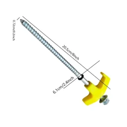V528 TENT PEG YELLOW 9PCS 251015 02