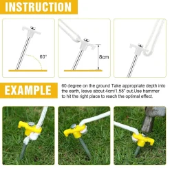 V528 TENT PEG YELLOW 9PCS 251015 03