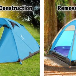 Alternative view of 2 Person Portable Outdoor Lightweight Cycling Hiking Backpacking Camping Waterproof Tent - Blue