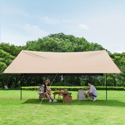 Alternative view of Outdoor camping square sky curtain, black glue sky curtain, sun and rain protection