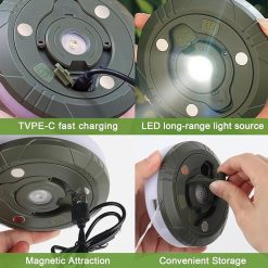 Alternative view of L828-10m LED Color Camping Light with Tape Measure & 2000mAh Battery - Super Long Battery Life, Multi-Function Tent, Emergency & Ambient Light