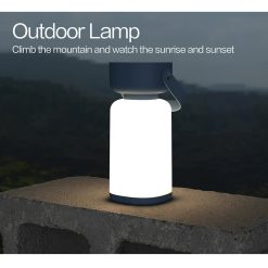 Alternative view of Blue Rechargeable Portable Camping Lantern - Lightweight LED Tent Light with Handle