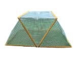 3 piece Green Foldable Raised Garden Bed Cover - Vegetable Plant Protector(80 x 34 x 35 cm)