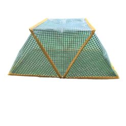 3 piece Green Foldable Raised Garden Bed Cover - Vegetable Plant Protector(80 x 34 x 35 cm)