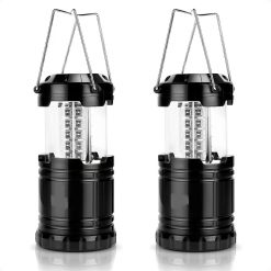 2-Pack 30LED Portable Handheld Collapsible Camping Lantern - Ultra-Bright 360° Emergency Tent Light for Hiking, Fishing & Power Outages
