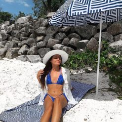 Lazy Dayz Beach Umbrella - Makena 8 V915 LD0075 MK 203442 01