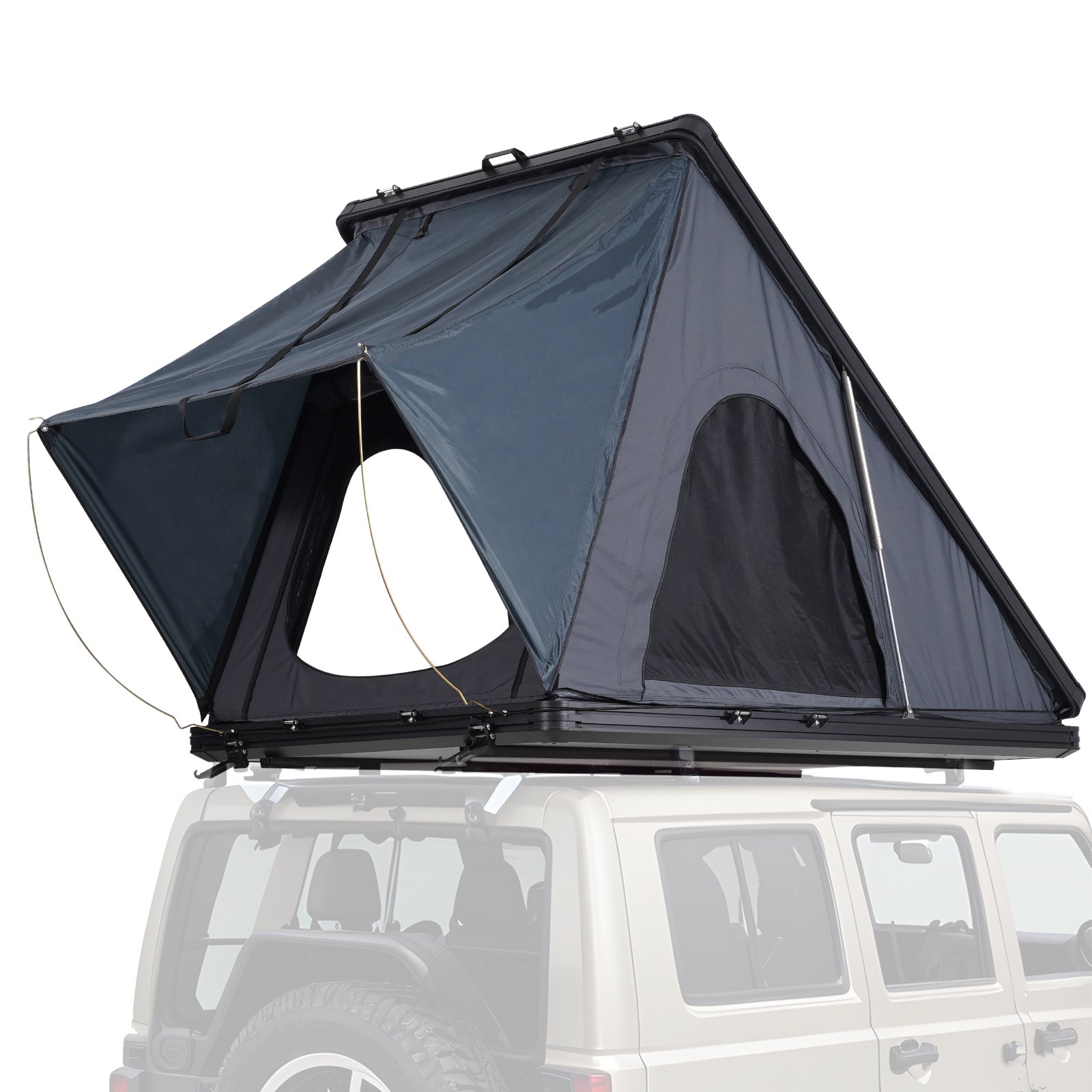 Rooftop Tent Hard Shell 2-3 Person Waterproof for Jeep SUV Truck w/ Ladder 1 Rooftop Tent Hard Shell 2-3 Person Waterproof for Jeep SUV Truck w/ Ladder