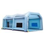 Inflatable Paint Booth, 10x6x4m Inflatable Spray Booth, High Powerful 950W+1100W Blowers Spray Booth Tent, Car Paint Tent Air Filter System for Car Parking Tent Workstation Motorcycle Garage