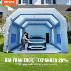 Alternative view of Inflatable Paint Booth, 10x6x4m Inflatable Spray Booth, High Powerful 950W+1100W Blowers Spray Booth Tent, Car Paint Tent Air Filter System for Car Parking Tent Workstation Motorcycle Garage