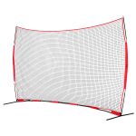 Barricade Backstop Net, 16x10 ft Ball Sports Barrier Netting, Portable Practice Equipment with Carry Bag, Protection Screen for Baseball Softball Lacrosse Soccer Hockey Training, for Backyard