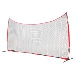 Barricade Backstop Net, 20x10 ft Ball Sports Barrier Netting, Portable Practice Equipment with Carry Bag, Protection Screen for Baseball Softball Lacrosse Soccer Hockey Training, for Backyard