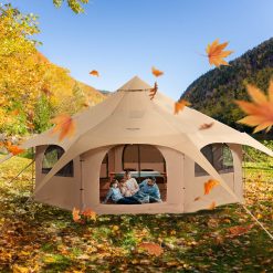 Canvas Tent 4 Seasons 5 m/16.4 ft Bell Tent for Camping with Stove Jack 18 V952 FBZXZP5MMXTZ97PYKV0 202507141747 07