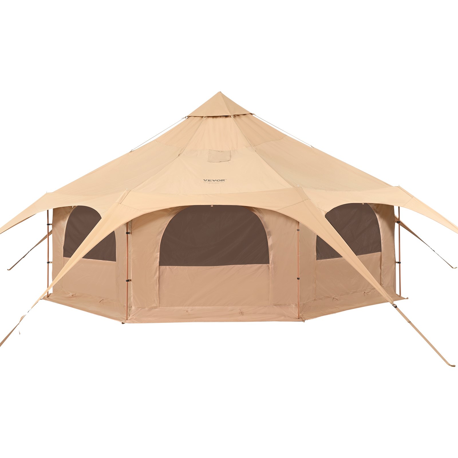 Canvas Tent 4 Seasons 5 m/16.4 ft Bell Tent for Camping with Stove Jack 11 Canvas Tent 4 Seasons 5 m/16.4 ft Bell Tent for Camping with Stove Jack - Image 11
