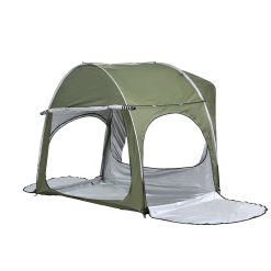 Alternative view of Weisshorn Camping Tent Car SUV Rear Hatchback Tents Canopy Portable Outdoor Family green
