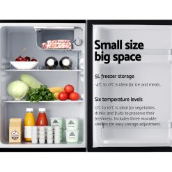 Devanti 70L Bar Fridge Black 12 BF 70L BK 13103 04
