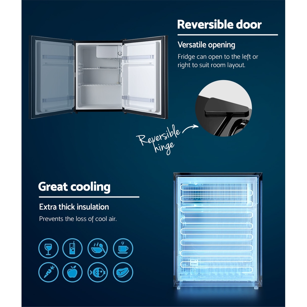 Devanti 70L Bar Fridge Black 6 Devanti 70L Bar Fridge Black - Image 6