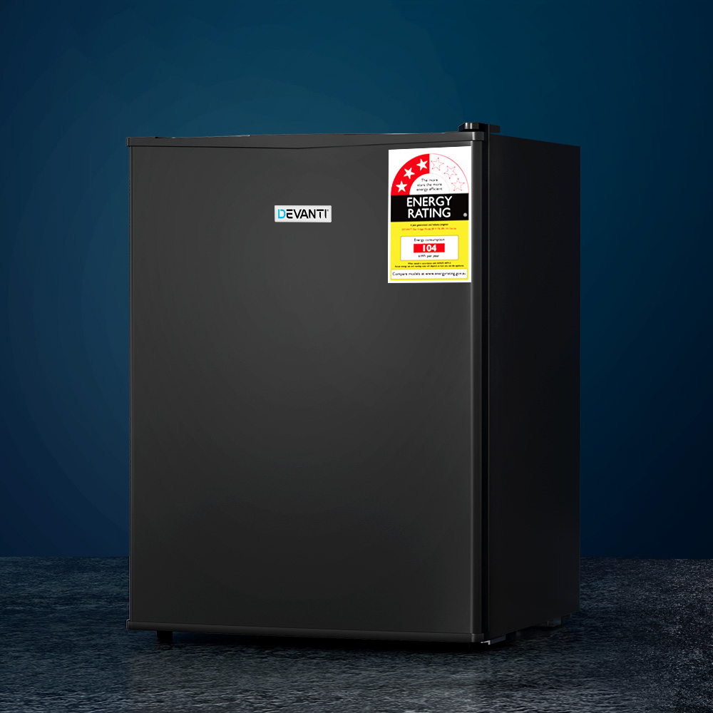 Devanti 70L Bar Fridge Black 1 Devanti 70L Bar Fridge Black