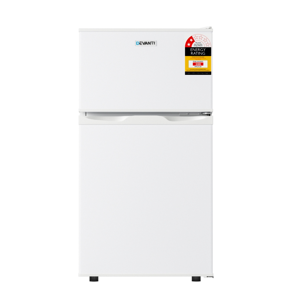 Devanti 85L Bar Fridge Mini Freezer Refrigerator White 3 Devanti 85L Bar Fridge Mini Freezer Refrigerator White - Image 3