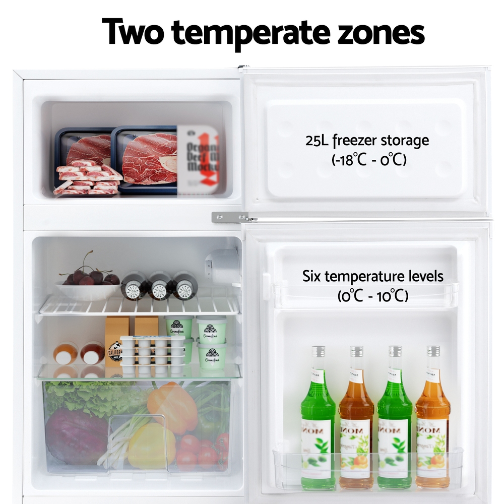Devanti 85L Bar Fridge Mini Freezer Refrigerator White 4 Devanti 85L Bar Fridge Mini Freezer Refrigerator White - Image 4
