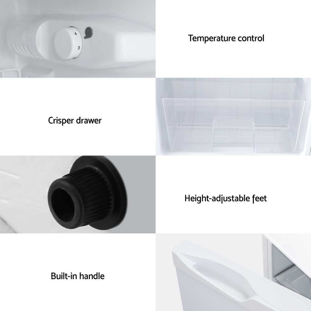 Devanti 85L Bar Fridge Mini Freezer Refrigerator White 6 Devanti 85L Bar Fridge Mini Freezer Refrigerator White - Image 6