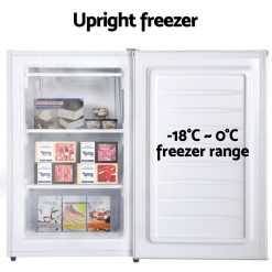 Devanti 81L Upright Freezer Fridge White 10 UPF 90L WH 210028 03