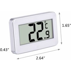 Alternative view of Refrigerator Digital Thermometer Freezer Digital Thermometer And Indoor Temperature Monitor, White