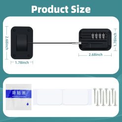 Alternative view of Baby Proofing, Refrigerator lock, Baby Safety Locks for Cabinets, Cabinet Locks for Babies, No Drilling Child Safety Cabinet Locks for Latching to Drawer Door Fridge Oven Toilet Seat White