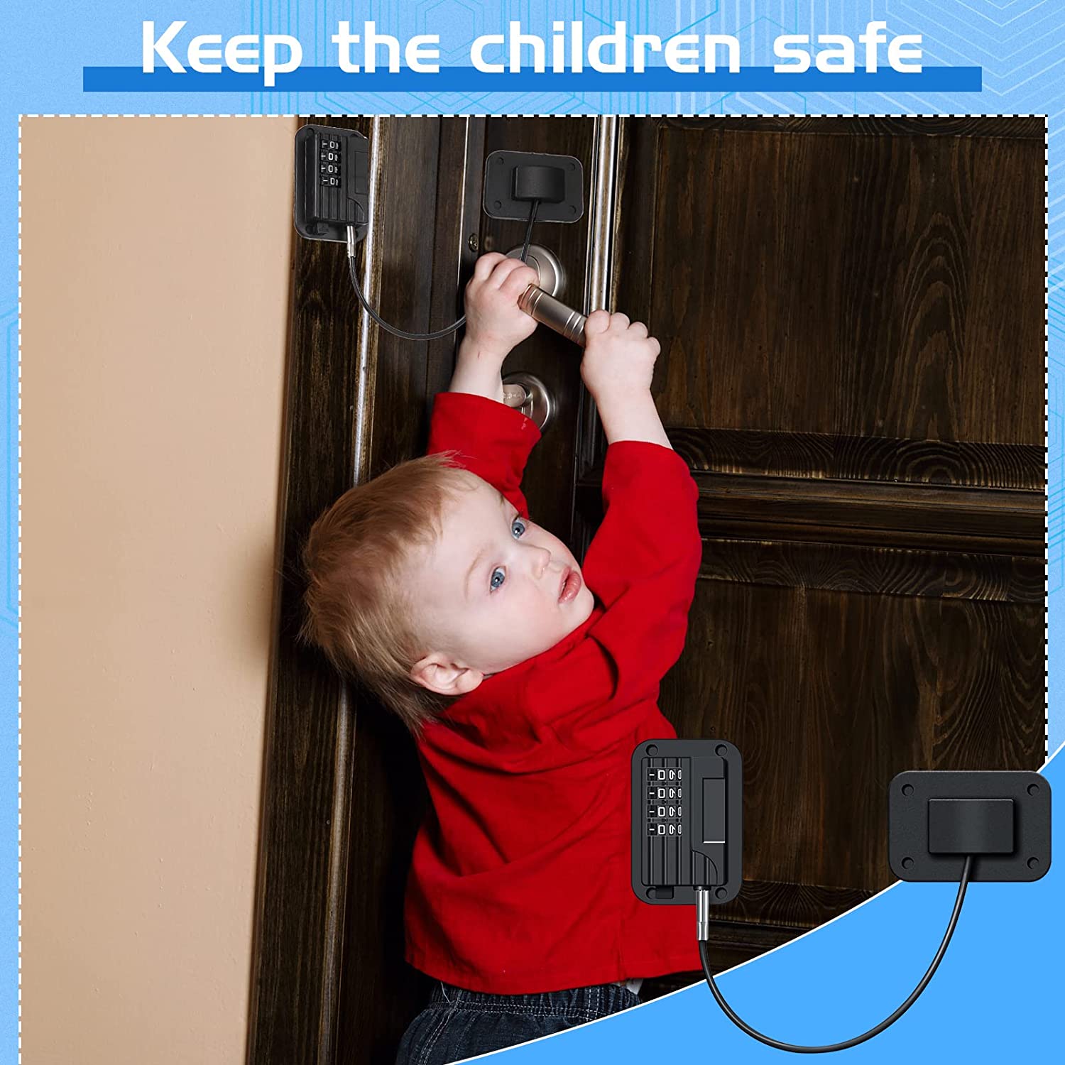 Baby Proofing, Refrigerator lock, Baby Safety Locks for Cabinets, Cabinet Locks for Babies, No Drilling Child Safety Cabinet Locks for Latching to Drawer Door Fridge Oven Toilet Seat White 3 Baby Proofing, Refrigerator lock, Baby Safety Locks for Cabinets, Cabinet Locks for Babies, No Drilling Child Safety Cabinet Locks for Latching to Drawer Door Fridge Oven Toilet Seat White - Image 3