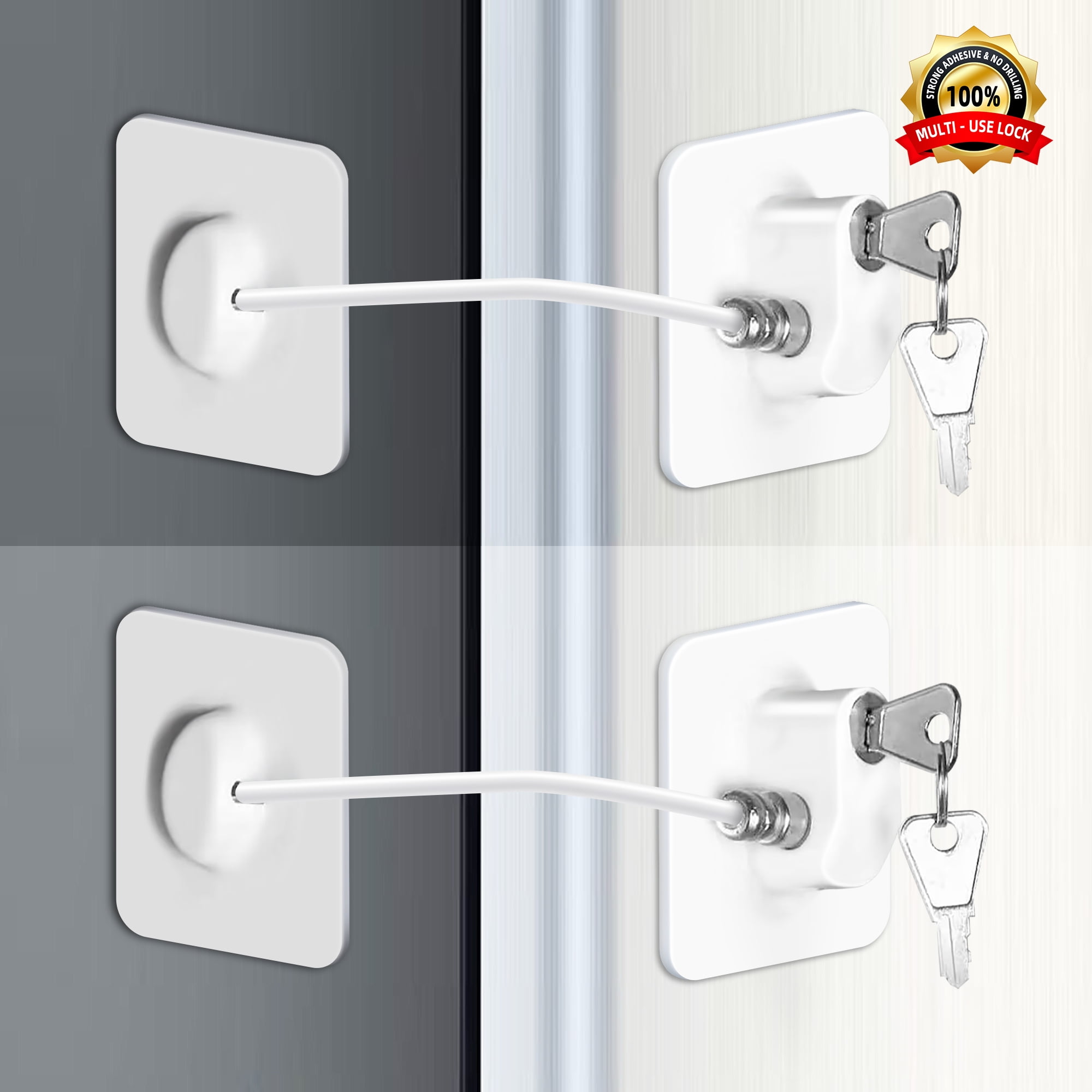 Baby Proofing, Refrigerator lock, Baby Safety Locks for Cabinets, Cabinet Locks for Babies, No Drilling Child Safety Cabinet Locks for Latching to Drawer Door Fridge Oven Toilet Seat White 1 Baby Proofing, Refrigerator lock, Baby Safety Locks for Cabinets, Cabinet Locks for Babies, No Drilling Child Safety Cabinet Locks for Latching to Drawer Door Fridge Oven Toilet Seat White