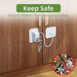 Alternative view of Baby Proofing, Refrigerator lock, Baby Safety Locks for Cabinets, Cabinet Locks for Babies, No Drilling Child Safety Cabinet Locks for Latching to Drawer Door Fridge Oven Toilet Seat White