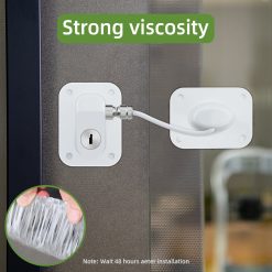 Baby Proofing, Refrigerator lock, Baby Safety Locks for Cabinets, Cabinet Locks for Babies, No Drilling Child Safety Cabinet Locks for Latching to Drawer Door Fridge Oven Toilet Seat White 13 V1189 LWWAL 20260325 00118 202603282000 05