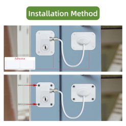 Baby Proofing, Refrigerator lock, Baby Safety Locks for Cabinets, Cabinet Locks for Babies, No Drilling Child Safety Cabinet Locks for Latching to Drawer Door Fridge Oven Toilet Seat White 15 V1189 LWWAL 20260325 00118 202603282000 07