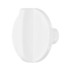 Appliance Temperature Knob Thermostat Control Knob Plastic White 1Pcs for Display Cabinet