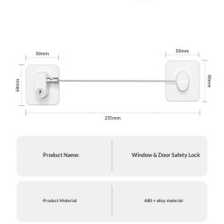 Alternative view of Locks for Refrigerator, 4 Pack Fridge Lock with Keys, Lock for a Fridge,White Refrigerator Lock（white）
