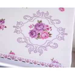Alternative view of Fridge Dust Cover Washer And Dryer Top Refrigerator Dust Proof Cover with Storage Pockets 55*140cm - Purple