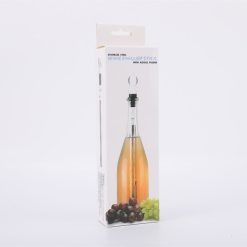 Wine Cooler, Stainless Steel Wine Chiller Rod, Bottle Wine Chiller Rod with Pour Spout, Wine Chiller Set for Red and White Wine